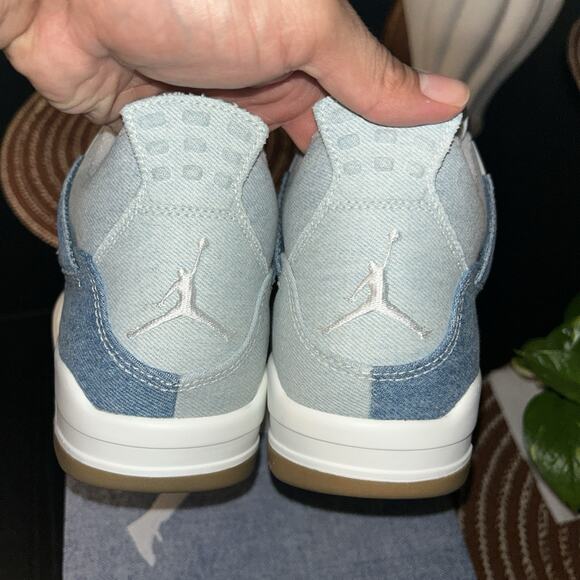 Nike Air Jordan 4 Retro Denim shoes Sail Gum Women’s 11/men 9.5 - Picture 5 of 9